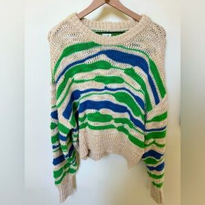 Aerie Women’s Funky Green Knit Sweater